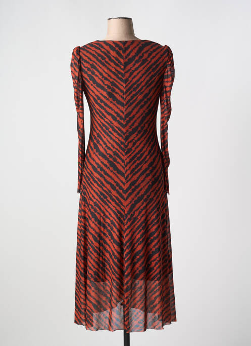 Rochie lungă portocaliu ICHI femeie