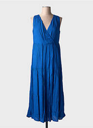 Rochie lungă fără mâneci fără mâneci albastru LILI & CAROLINE femme