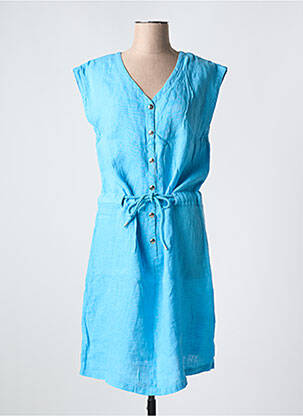 Rochie midi albastru LILI & CAROLINE femeie