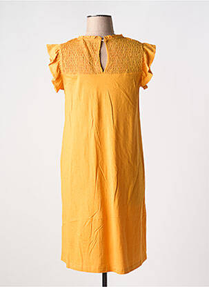 Rochie midi croială fluidă fără mâneci portocalie B.YOUNG femeie