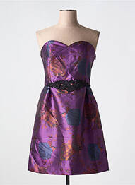 Rochie scurtă închidere cu fermoar la spate fără mâneci violet NAF NAF femme
