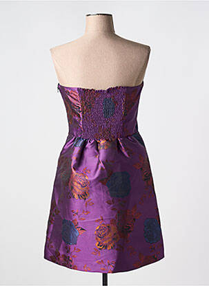 Rochie scurtă fără mâneci fără mâneci violet NAF NAF femeie