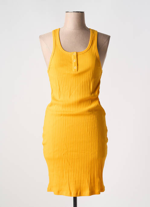 Rochie scurtă galben ICHI femeie