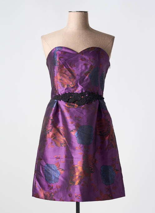 Rochie scurtă violet NAF NAF femeie