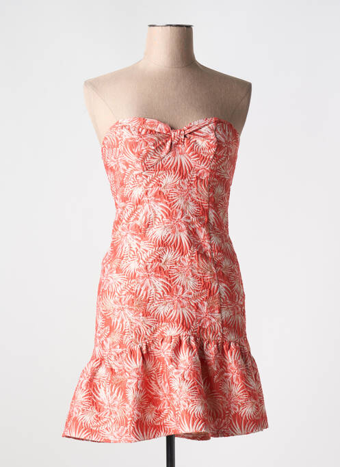 Rochie scurtă portocaliu NAF NAF femeie