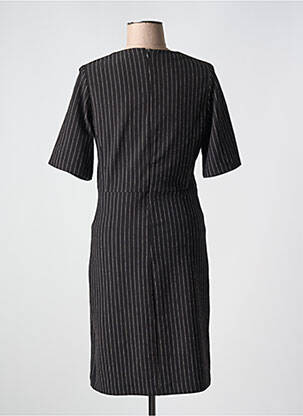 Rochie midi mâneci scurte mâneci scurte negru LILI & CAROLINE femeie