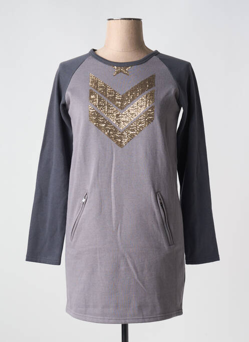 Rochie scurtă gri IKKS femeie