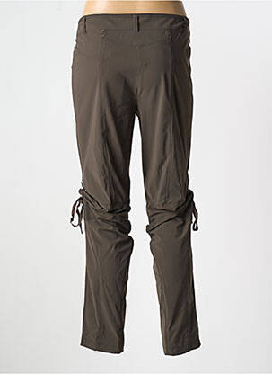 Pantalon slim elasticitate mărime normală maro 3322 femeie