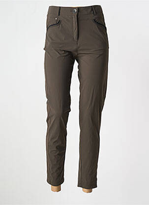Pantalon slim elasticitate mărime normală maro INNATE femeie