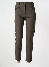 Pantalon slim elasticitate mărime normală maro INNATE femeie