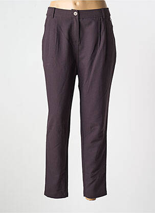 Pantalon drept maro R867 femeie