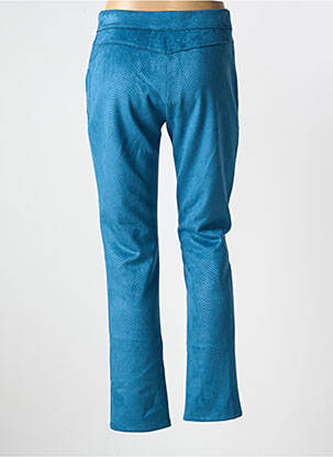 Pantalon slim talie elastică mărime normală albastru LI Q femeie