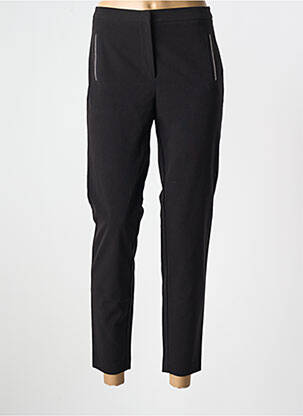 Pantalon slim țesătură poplin negru NAF NAF femeie