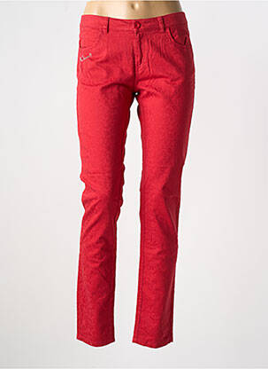 Pantalon slim roșu DESIGUAL femeie