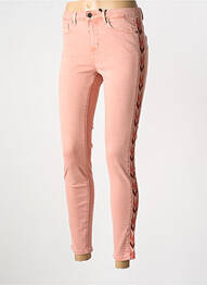 Pantalon slim conic mărime normală roz NAF NAF femme
