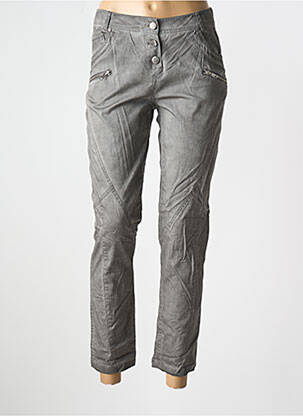 Pantalon slim mărime normală mărime normală gri DECA femeie