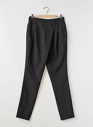 Pantalon slim țesătură poplin mărime normală negru ET COMPAGNIE femeie
