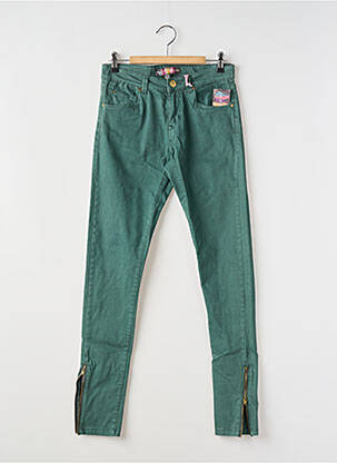 Pantalon slim talie joasă talie joasă verde ALCOTT femeie
