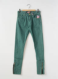 Pantalon slim talie joasă talie joasă verde ALCOTT femeie