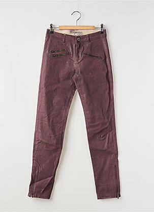 Pantalon slim conic mărime normală violet ET COMPAGNIE femeie