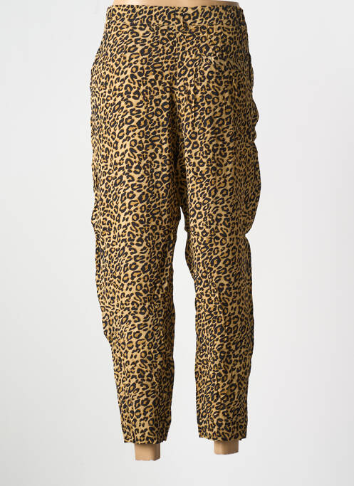 Pantalon larg croială fluidă mărime normală maro BIZANCE femme