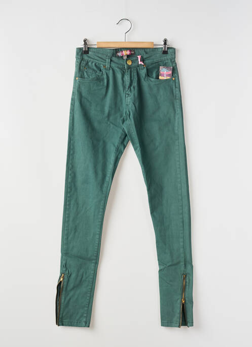 Pantalon slim verde ALCOTT femeie