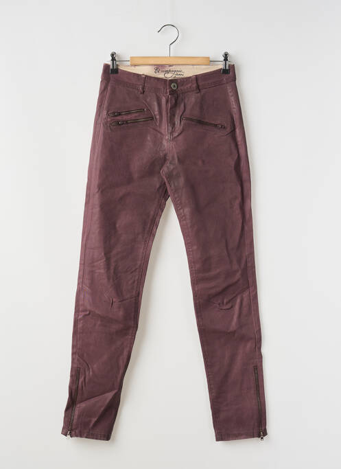 Pantalon slim violet ET COMPAGNIE femeie