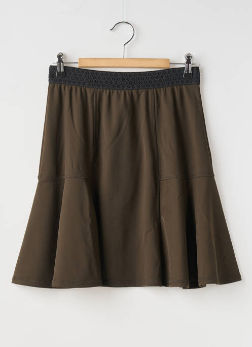 Fustă scurtă maro 3322 femeie