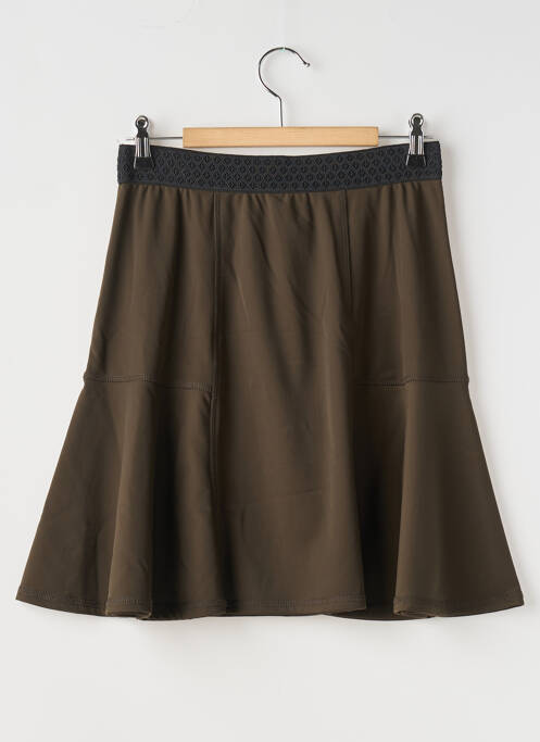 Fustă scurtă maro 3322 femeie