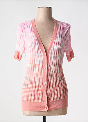 Vestă cu mâneci scurte roz ICHI femeie