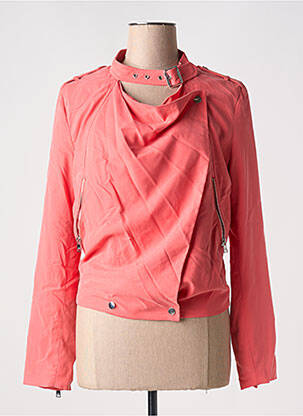 Jachete casual guler rotund roz COP COPINE femeie