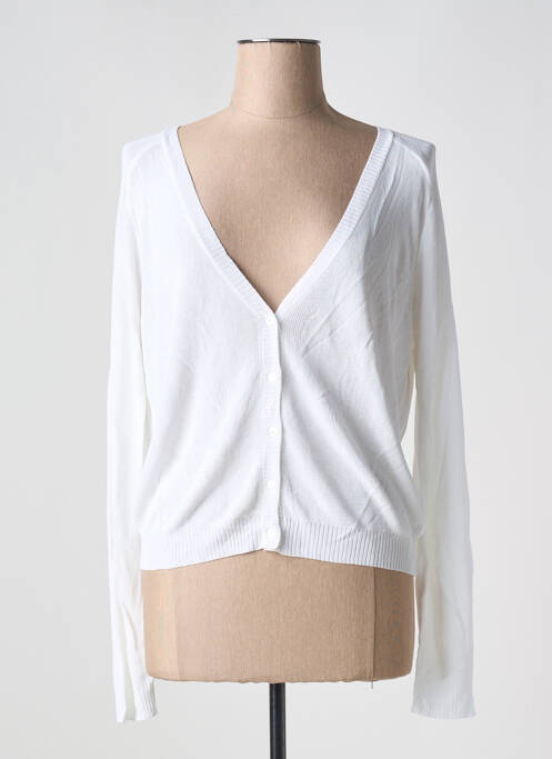 Vestă cu mâneci lungi alb COP COPINE femeie