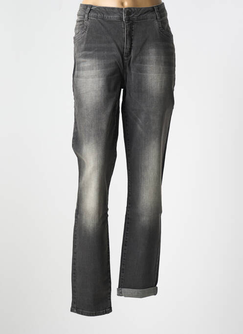 Blugi cu croială slim gri GINA LAURA femeie