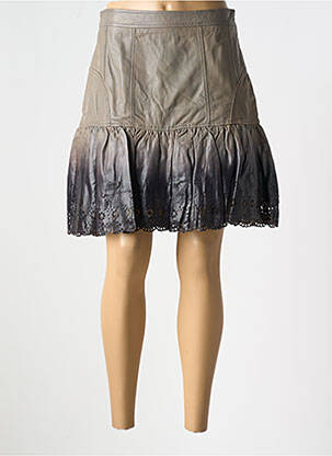 Fustă midi maro ET COMPAGNIE femeie