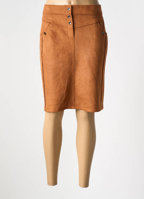 Fustă midi maro LILI & CAROLINE femeie