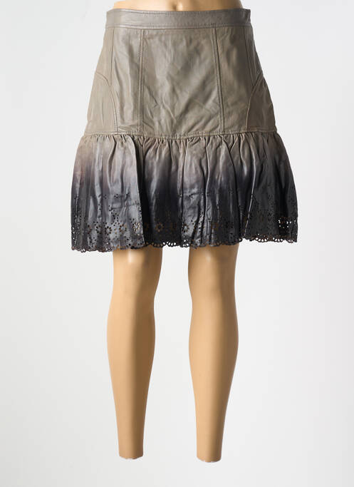 Fustă midi maro ET COMPAGNIE femeie