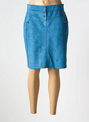 Fustă midi elasticitate albastru LILI & CAROLINE femeie