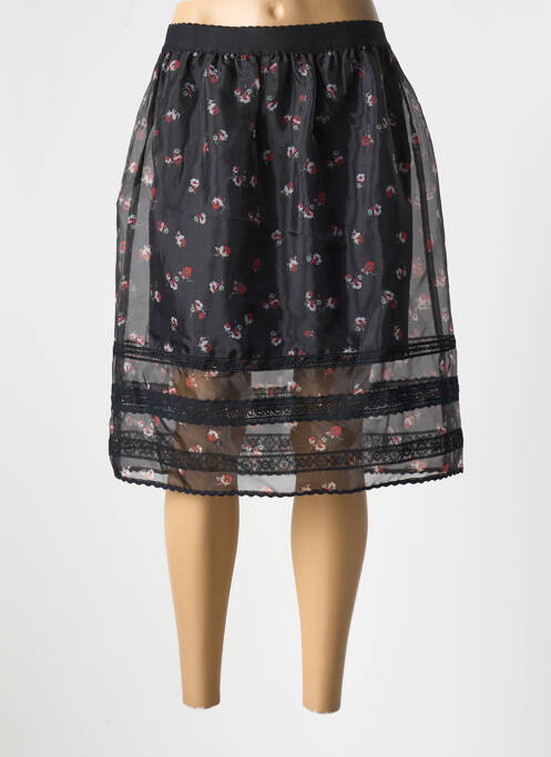 Fustă midi negru NAF NAF femeie