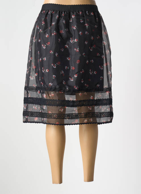 Fustă midi negru NAF NAF femeie