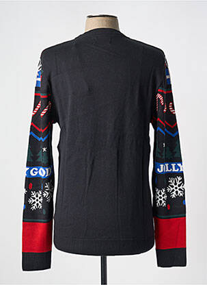 Pulover guler rotund mâneci lungi albastru JACK & JONES bărbat