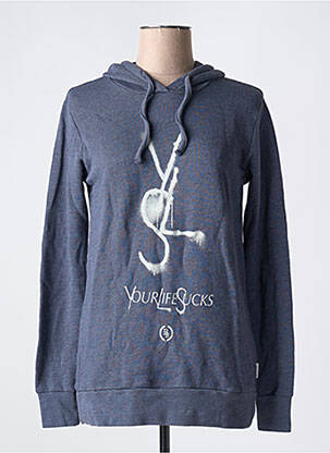 Hanorac cu glugă albastru BOOM BAP femeie