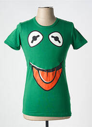 Tricou croială dreaptă mâneci scurte verde LOGOSHIRT bărbat