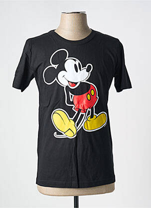 Tricou croială dreaptă mâneci scurte negru LOGOSHIRT bărbat