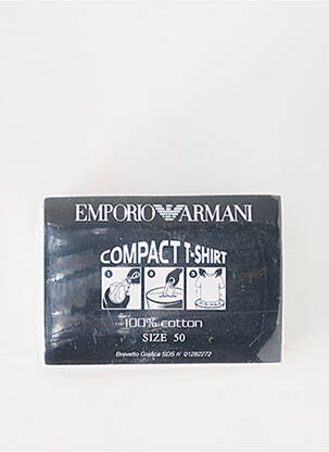 Tricou țesătură melanj mâneci scurte gri EMPORIO ARMANI bărbat