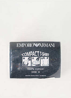 Tricou țesătură melanj mâneci scurte gri EMPORIO ARMANI bărbat