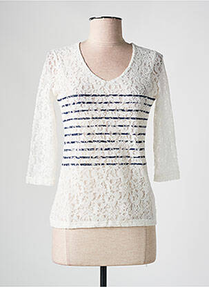 Top alb LES BONHEURS DE SOPHIE femeie