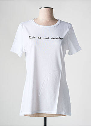 Tricou serigrafie mâneci scurte alb LES BONHEURS DE SOPHIE femeie