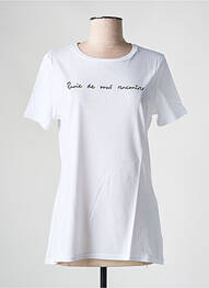 Tricou serigrafie mâneci scurte alb LES BONHEURS DE SOPHIE femme