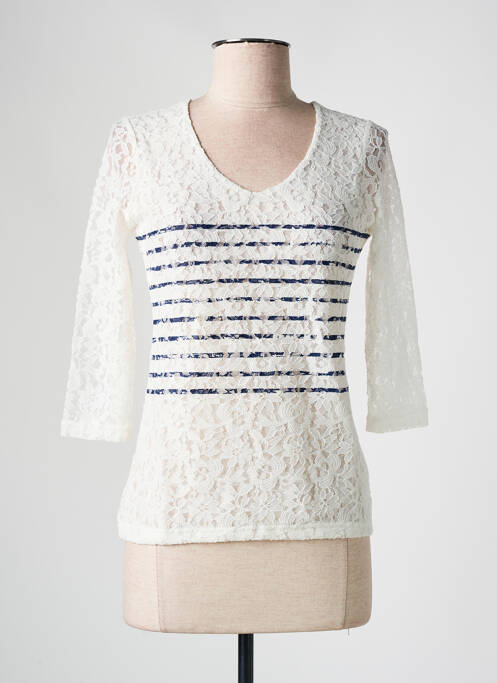 Top alb LES BONHEURS DE SOPHIE femeie