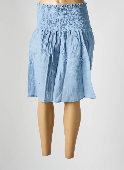 Fustă midi talie elastică albastru LES BONHEURS DE SOPHIE femme